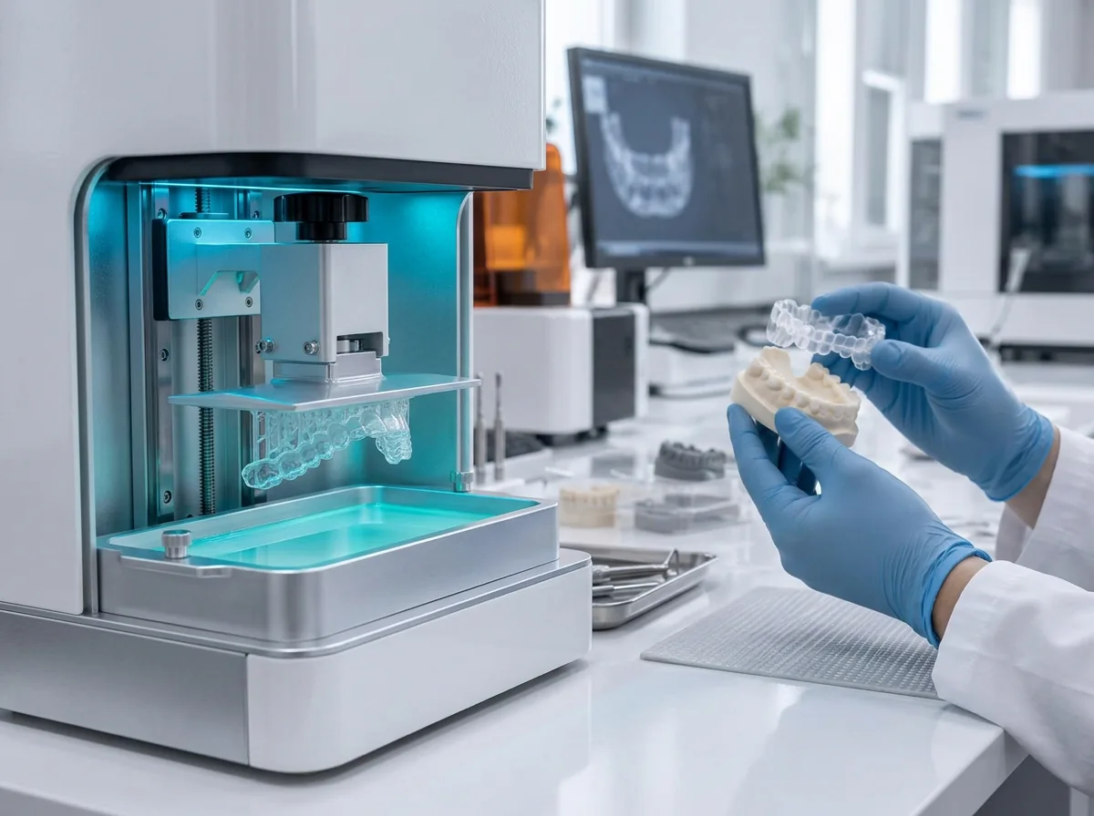 3D yazıcıda şeffaf ortodontik transfer tepsi üretimi ve laboratuvar incelemesi